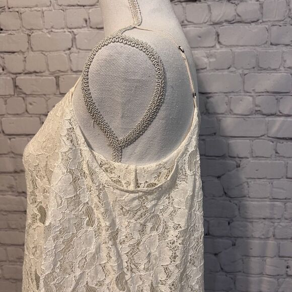 Anthropologie Bailey 44 Tusk Cold Shoulder Lace Top size S Feminine Romantic - Picture 5 of 13